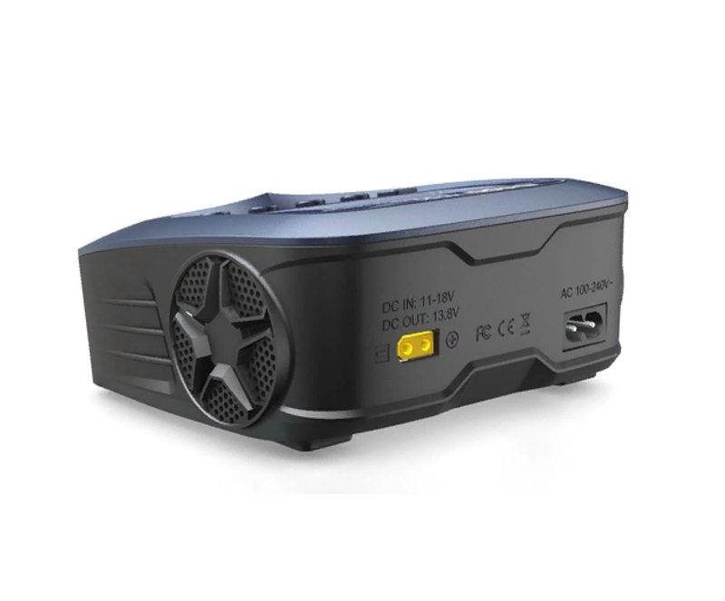    SkyRC D100 V2 AC/DC  Bluetooth  duo (11-18/220V; 100W; DC Out; LiXX:1-6S; NiXX:1-15S; Pb:2-20V; C:10A; D:2A)