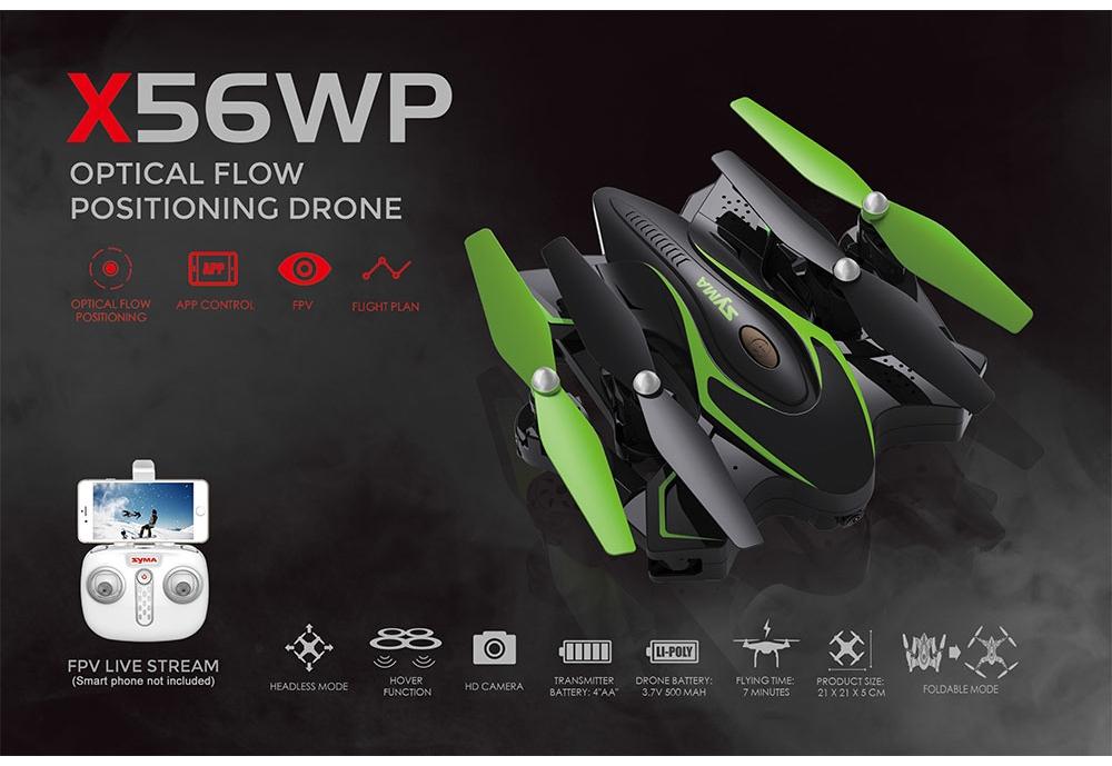  - X56WP (, WiFi FPV 720p HD ,    , Headless mode, 3D Flip)