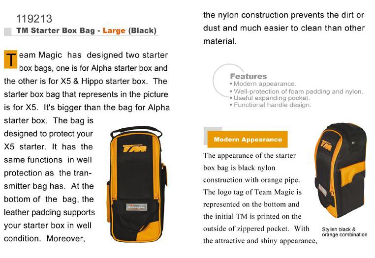     - TM Starter Box Bag - Large (Black)