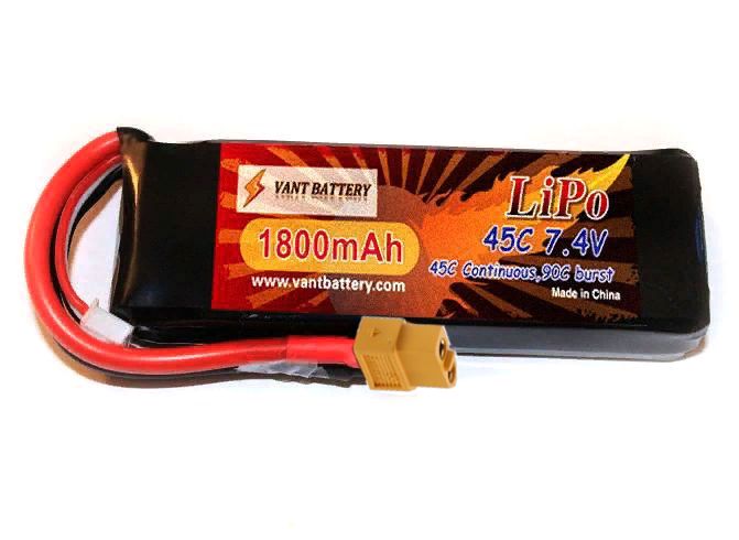  LiPo Vant - 7.4 1800 45C (2S,  XT60)