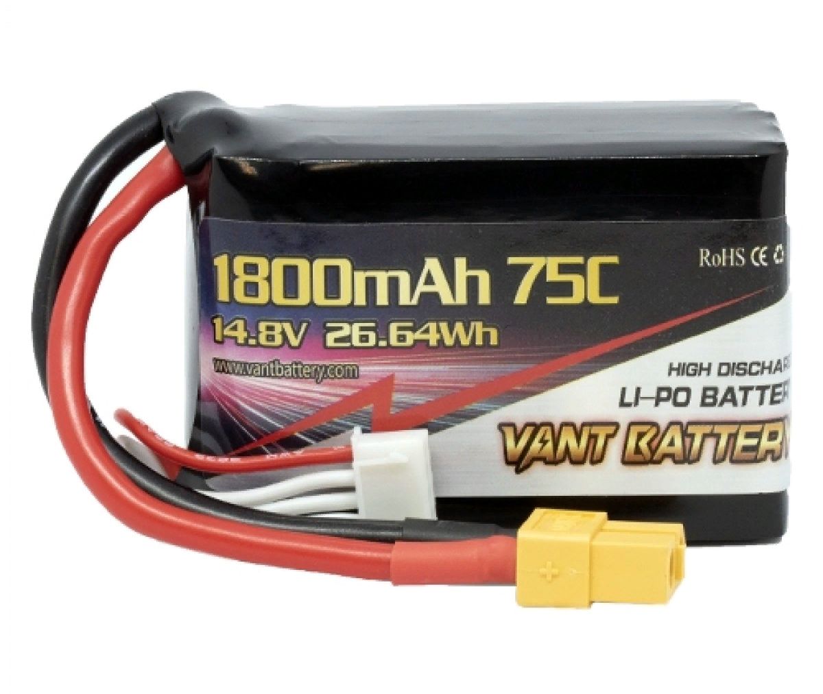  LiPo Vant - 14.8 1800 75C (4S,  XT60)