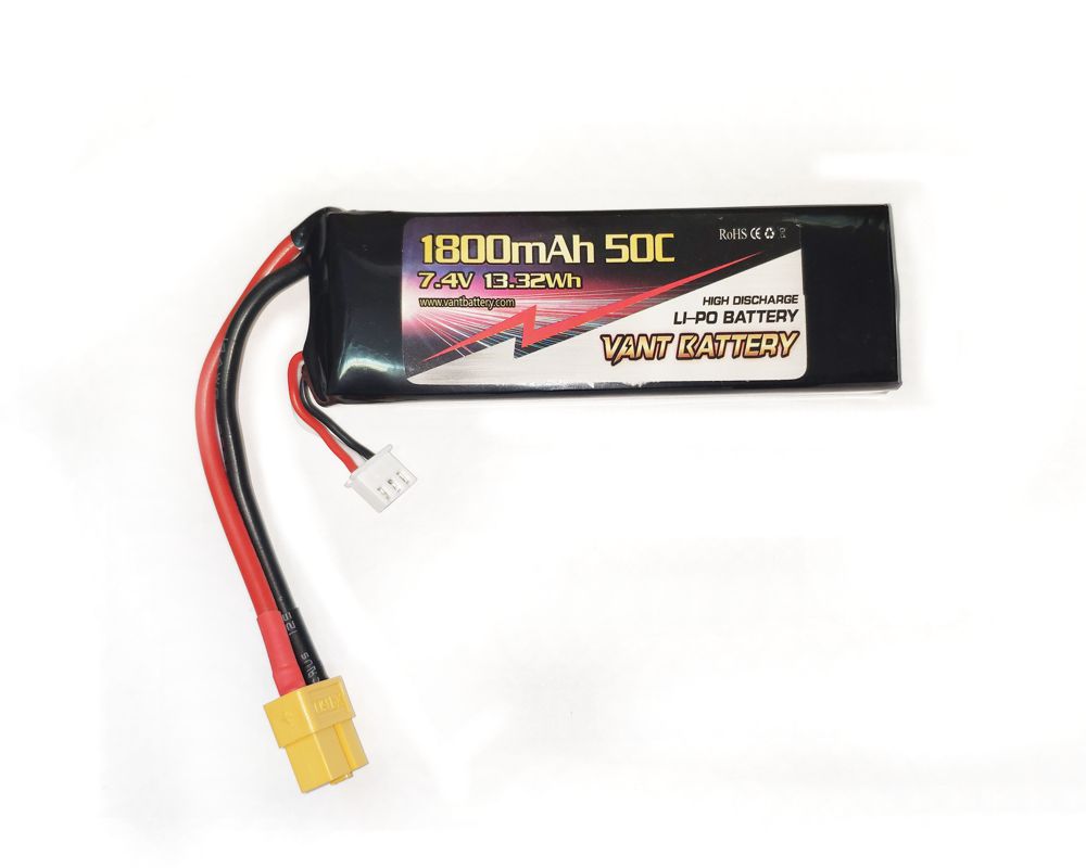  LiPo Vant - 7.4 1800 50C (2S,  XT60, T-Plug)