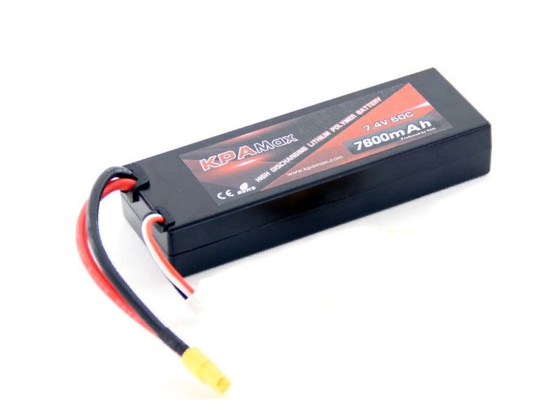  LiPo Vant - 7.4 7600 75C (2S, Hardcase,  XT60)