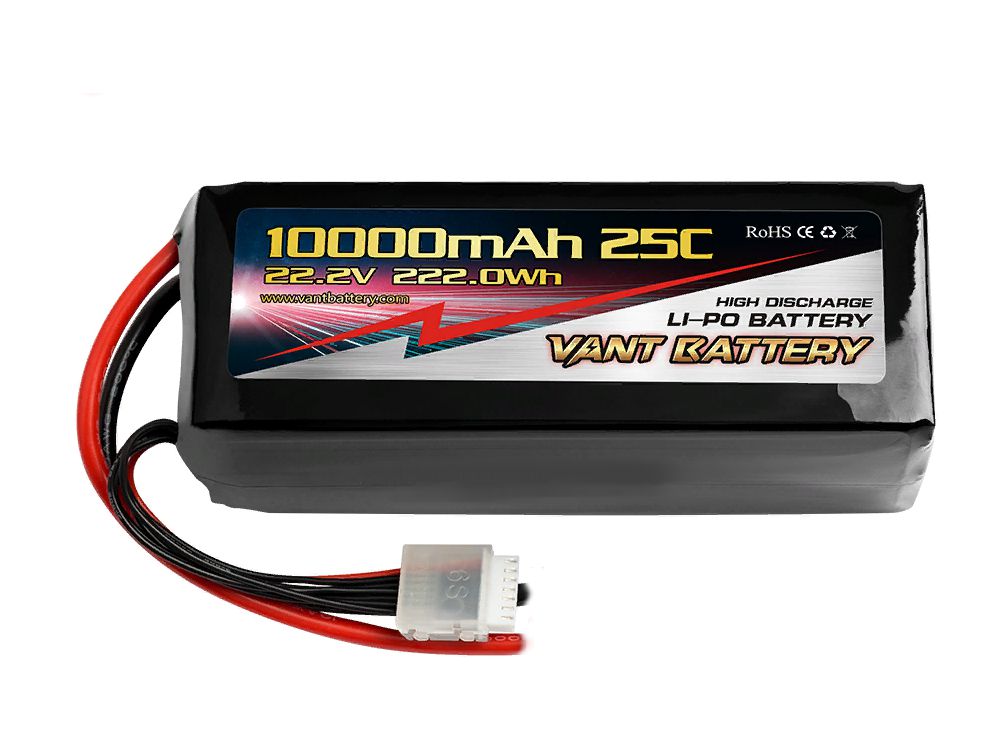  LiPo Vant - 22.2V 10000mAh 25C soft case 
battery and XT90-S  plug  Tattu