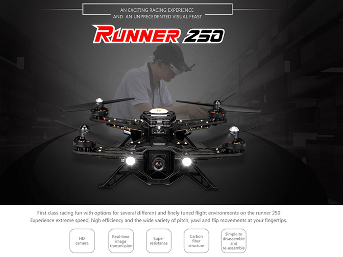 - Runner 250 Race Quadcopter RTF (DEVO 7, . ,)