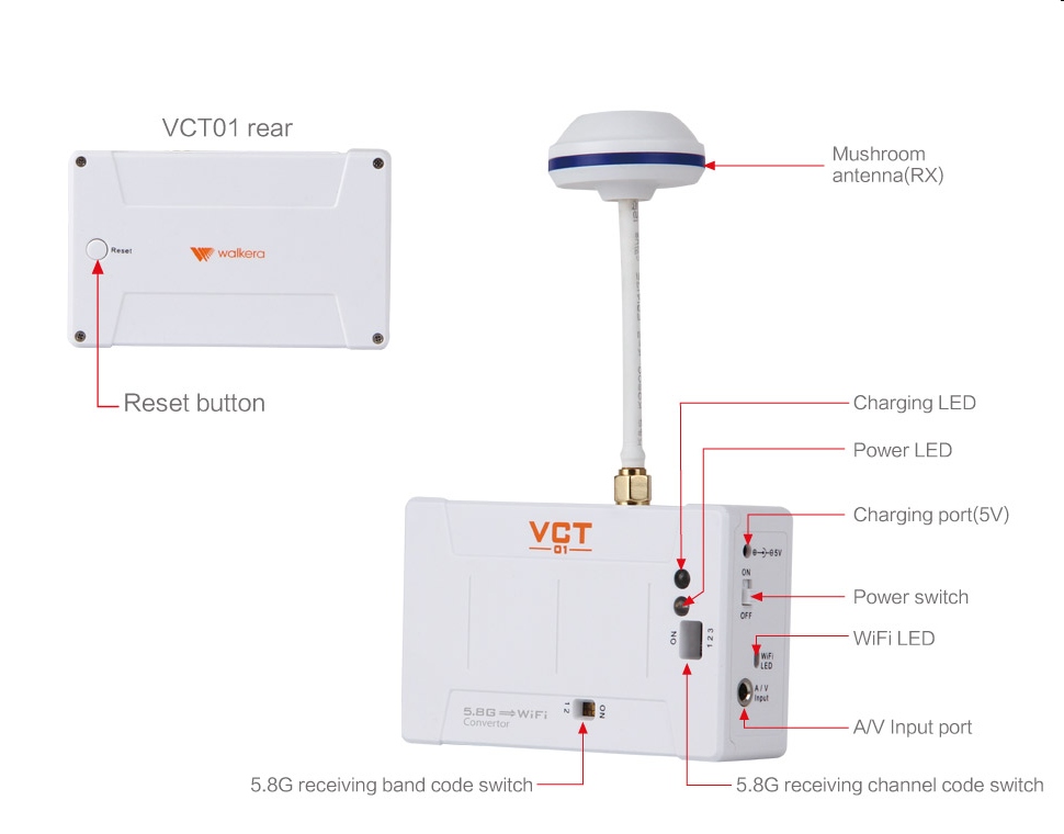   VCT-01 WIFI( Android/ Iphone/Ipad )