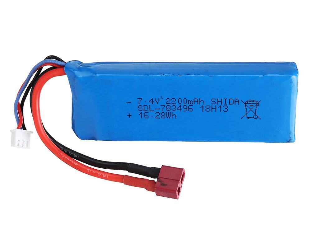 10428 Аккумулятор LiPo - 7.4В 2200мАч 2S (разъем T-Plug)